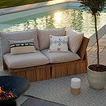 Уличное кресло из массива акации Trivett Wooden Chair варинант исполнения - 9 | Loft Concept в Нижнем Новгороде