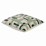 Подушка декоративная зеленого цвета с геометрическим рисунком Divine Abstractions варинант исполнения - 1 | Loft Concept в Нижнем Новгороде