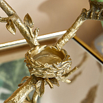 Подсвечник с двумя попугаями из фарфора на бронзовой ветке Eden Garden варинант исполнения - 4 | Loft Concept в Нижнем Новгороде