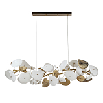 Люстра с белыми и золотистыми цветами G9 Dahlia Flowers Lamp варинант исполнения - 3 | Loft Concept в Нижнем Новгороде