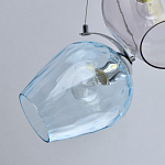 Люстра каскадная с 9-ю разноцветными стеклянными плафонами Kaleido варинант исполнения - 5 | Loft Concept в Нижнем Новгороде