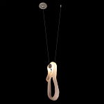 Подвесной светильник белого цвета с изогнутым плафоном Flow Loop варинант исполнения - 3 | Loft Concept в Нижнем Новгороде