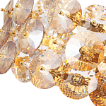 Люстра круглая золотого цвета с круглыми хрустальным элементами Solyria варинант исполнения - 7 | Loft Concept в Нижнем Новгороде