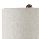 Настольная лампа из мрамора с тканевым абажуром Seductress варинант исполнения - 2 | Loft Concept в Нижнем Новгороде