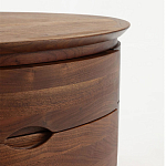 Прикроватный столик из дерева с 2-мя ящиками Moon Walnut Furniture варинант исполнения - 5 | Loft Concept в Нижнем Новгороде