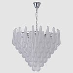 Люстра с подвесками из рифленного стекла в форме капель Textured Glass Chandelier варинант исполнения - 10 | Loft Concept в Нижнем Новгороде
