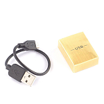 Зажигалка электронная с накладкой из натурального камня Змеевик и с USB проводом для зарядки Stone Lighters варинант исполнения - 4 | Loft Concept в Нижнем Новгороде