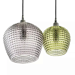 Подвесной светильник каскадный с 2-мя рельефными плафонами Cascade with Relief Lampshades варинант исполнения - 5 | Loft Concept в Нижнем Новгороде