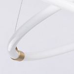 Люстра подвесная с двумя пересекающимися белыми светодиоидными кольцами Luke Lampco Tracer Lamp варинант исполнения - 7 | Loft Concept в Нижнем Новгороде