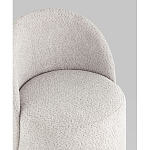 Пуф Loreen со спинкой вращающийся букле светло-серый варинант исполнения - 2 | Loft Concept в Нижнем Новгороде