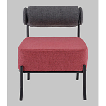 Кресло Ponpoun тёмно-серый бордо варинант исполнения - 4 | Loft Concept в Нижнем Новгороде