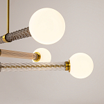 Люстра со стеклянными вставками Helios варинант исполнения - 3 | Loft Concept в Нижнем Новгороде