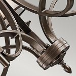 Люстра с белыми тканевыми абажурами в прозрачных стеклянных цилиндрах Kichler варинант исполнения - 20 | Loft Concept в Нижнем Новгороде