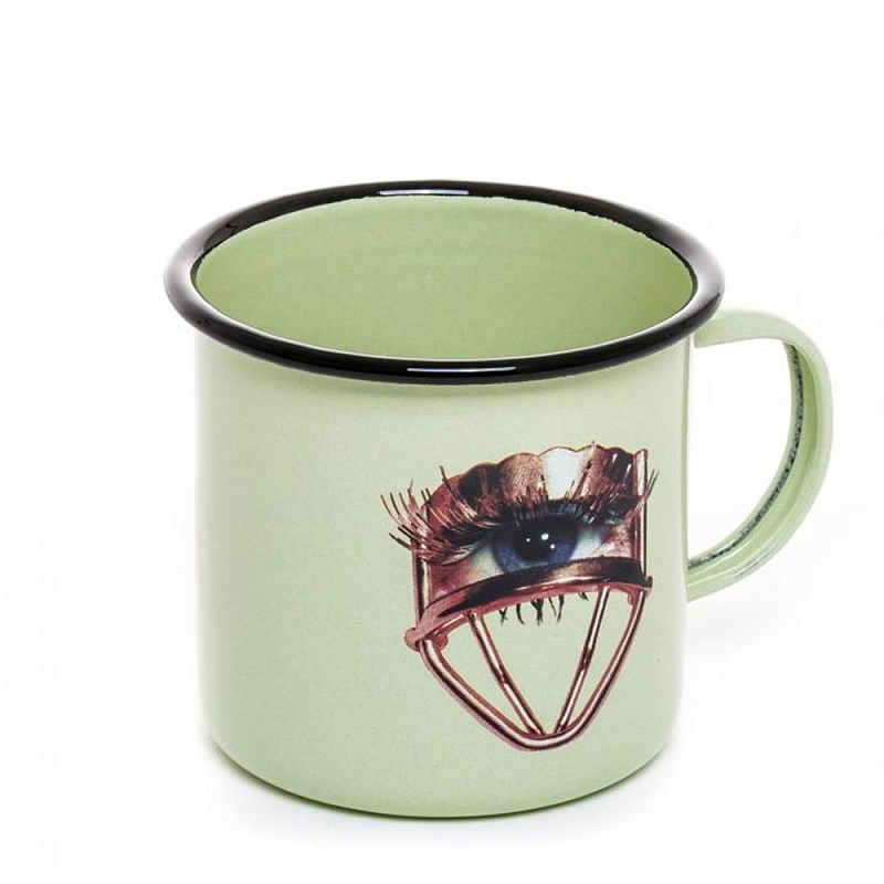 Кружка Seletti Mug Eye Салатовый Коричневый в Нижнем Новгороде | Loft Concept 