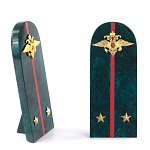 Сувенир Погон МВД из натурального камня змеевик Souvenir Epaulets варинант исполнения - 2 | Loft Concept в Нижнем Новгороде