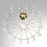 Люстра подвесная из металла с хрустальными прозрачными подвесками Quasar 81 варинант исполнения - 5 | Loft Concept в Нижнем Новгороде