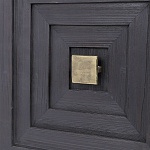 Тумба черная из дерева двухдверная Geometric Double Door Nightstand варинант исполнения - 2 | Loft Concept в Нижнем Новгороде