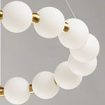 Люстра круглая с матовыми белыми шарами PEARLS Suspension варинант исполнения - 9 | Loft Concept в Нижнем Новгороде