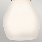 Подвесной светильник каплевидной формы с комбинированным плафоном из стали и белого матового стекла Kichler варинант исполнения - 13 | Loft Concept в Нижнем Новгороде