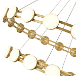 Люстра двухъярусная с круглыми светодиодными источниками света Maxine Light варинант исполнения - 8 | Loft Concept в Нижнем Новгороде