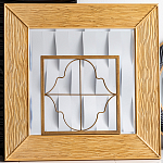 Зеркало квадратное в фактурной раме Pattern варинант исполнения - 1 | Loft Concept в Нижнем Новгороде