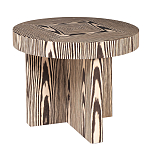 Столик журнальный круглый с полосатым узором Zebroids варинант исполнения - 1 | Loft Concept в Нижнем Новгороде