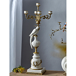 Подсвечник белый Попугай из фарфора с бронзовыми элементами Eden Garden варинант исполнения - 4 | Loft Concept в Нижнем Новгороде