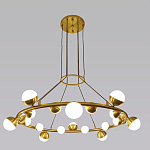 Люстра подвесная светодиодная с плафонами в форме шара Italian Globe Cedar Moss Light варинант исполнения - 4 | Loft Concept в Нижнем Новгороде