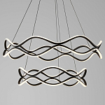 Люстра подвесная с волнообразным черным каркасом Black Tsunami варинант исполнения - 1 | Loft Concept в Нижнем Новгороде