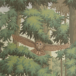 Обои ручная роспись Redwoods Sequoia colourway on Aurore scenic paper варинант исполнения - 2 | Loft Concept в Нижнем Новгороде