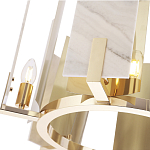 Люстра подвесная круглая с мраморными прямоугольными вставками и золотым основанием Диаметр 55 см Marble square Chandelier варинант исполнения - 3 | Loft Concept в Нижнем Новгороде