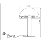 Настольная лампа c абажуром в форме купола из натурального камня  Heavenly Harmony варинант исполнения - 7 | Loft Concept в Нижнем Новгороде