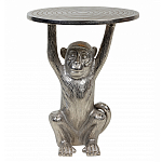 Столик с подстольем в виде обезьянки Bombay Nickel варинант исполнения - 2 | Loft Concept в Нижнем Новгороде