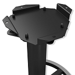 Барный стул вращающийся со спинкой и подлокотниками Douglas Rhombus Черный Велюр варинант исполнения - 6 | Loft Concept в Нижнем Новгороде