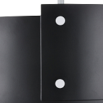 Потолочный светильник круглый светодиодный Semicircular White Panels чёрный варинант исполнения - 1 | Loft Concept в Нижнем Новгороде