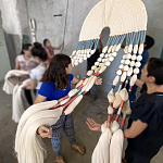 Настенное украшение из нитей Корона с кисточками Crown Wall Hanging варинант исполнения - 3 | Loft Concept в Нижнем Новгороде