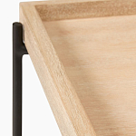 Консоль деревянной столешницей и полкой Wooden Table Top and Shelf варинант исполнения - 2 | Loft Concept в Нижнем Новгороде