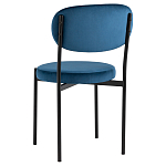 Стул с круглым сиденьем на металлическом основании ALFIE CHAIR Blue варинант исполнения - 4 | Loft Concept в Нижнем Новгороде