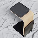 Stolik 90 поднос из массива дуба чёрного цвета варинант исполнения - 1 | Loft Concept в Нижнем Новгороде