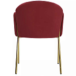 Стул бордовый на золотистых ножках Burgundy Chair варинант исполнения - 4 | Loft Concept в Нижнем Новгороде