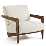 Кресло Avalon White Boucle из массива ореха варинант исполнения - 1 | Loft Concept в Нижнем Новгороде