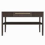 Дизайнерская Консоль с полкой и ящиком Primo Темный орех варинант исполнения - 8 | Loft Concept в Нижнем Новгороде