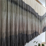 Пейзаж из нитей Макраме Wall decor Black and White Landscape варинант исполнения - 2 | Loft Concept в Нижнем Новгороде
