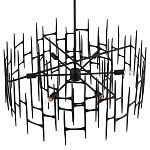 Люстра черная остроконечной формы Black Satin варинант исполнения - 3 | Loft Concept в Нижнем Новгороде