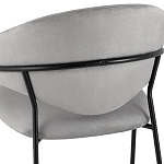 Серый стул с обивкой из искусственной замши Alexis варинант исполнения - 7 | Loft Concept в Нижнем Новгороде