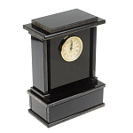 Часы настольные черные из натурального камня Обсидиан Stone Clock варинант исполнения - 2 | Loft Concept в Нижнем Новгороде