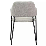Стул мягкий с подлокотниками Chair Gray Upholstery Boucle варинант исполнения - 4 | Loft Concept в Нижнем Новгороде