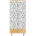 Шкаф с принтом Floral notes варинант исполнения - 2 | Loft Concept в Нижнем Новгороде