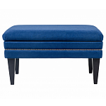 Мягкая банкетка на черных ножках с зоной для хранения Casket Blue варинант исполнения - 1 | Loft Concept в Нижнем Новгороде