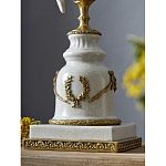 Подсвечник белый Попугай из фарфора с бронзовыми элементами Eden Garden варинант исполнения - 5 | Loft Concept в Нижнем Новгороде